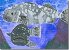 かわいい深海魚 アブラボウズ（魚類賞）　札幌市　足立朱音さん　9歳